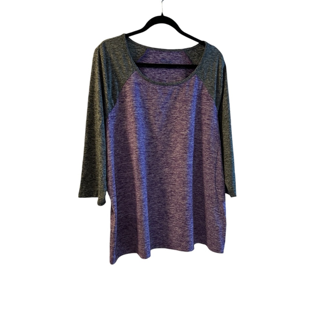 Juno Active 3/4 length, baseball style tee size 3X